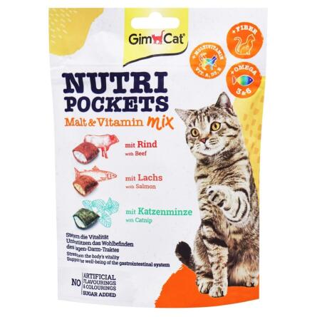 Ласощі GimCat Nutri Pockets Мультивітамін мікс для котів 150г