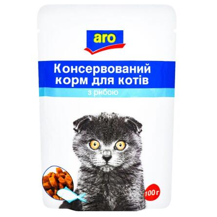 Корм Aro з рибою для котів 100г