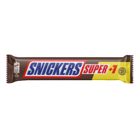 Батончик Snickers Super з арахісом у молочному шоколаді