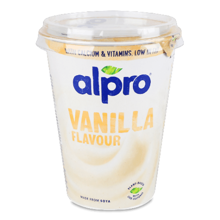 Продукт Alpro соєвий ферментований ваніль, стакан