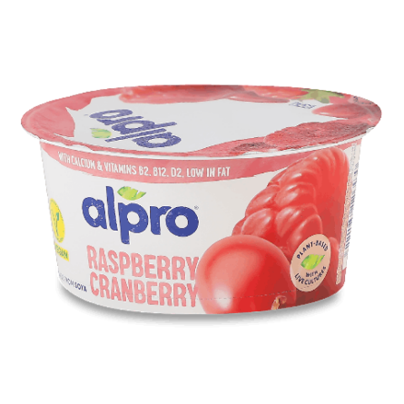 Десерт Alpro соєвий ферментований малина-журавлина