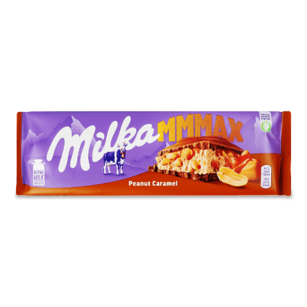 Шоколад Milka з арахісом і карамеллю