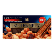 Шоколад молочний Millennium Golden Nut мигдаль-родзинки mini slide 1