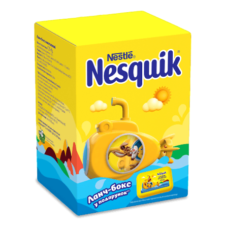 Суміш для напою з какао Nesquik 380 г + ланч-бокс