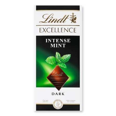 Шоколад Lindt Excellence швейцарський з м'ятою гіркий