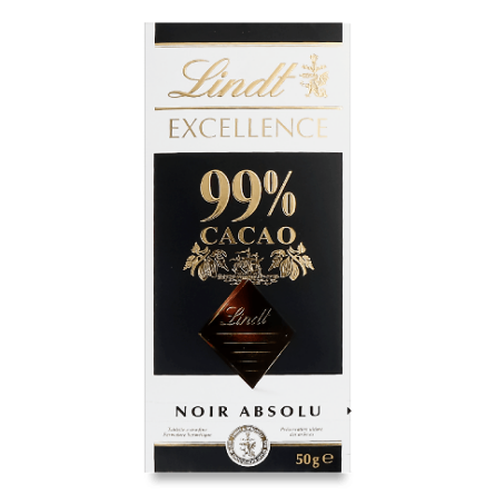 Шоколад Lindt Excellence швейцарський 99% какао slide 1