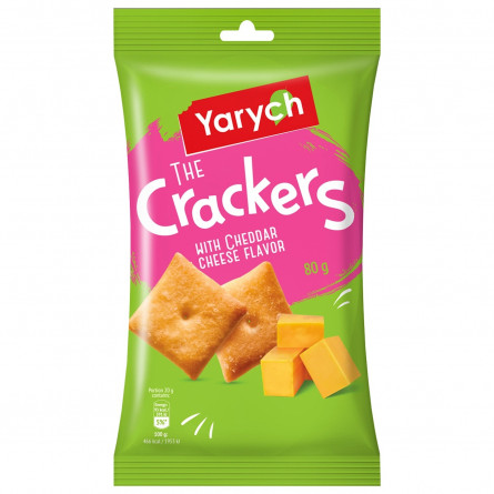 Крекер Yarych зі смаком сиру чеддер 80г
