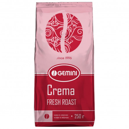 Кава Gemini Crema Grains натуральна смажена в зернах 250г