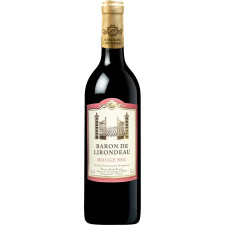 Вино Baron de Lirodeau червоне сухе 11% 0,75л mini slide 1
