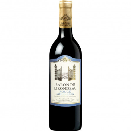 Вино Baron de Lirodeau червоне напівсолодке 10.5% 750мл slide 1