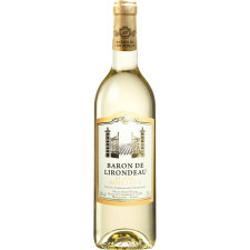 Вино Baron de Lirodeau белое полусладкое 10.5% 750мл mini slide 1