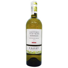 Вино біле Кальве Бордо Класік Блан натуральне виноградне тихе сухе 12% скляна пляшка 750мл Франція mini slide 1