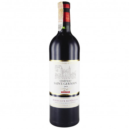 Вино Calvet Chateau Saint-Germain Bordeaux Superior красное сухое 13% 0,75л slide 1