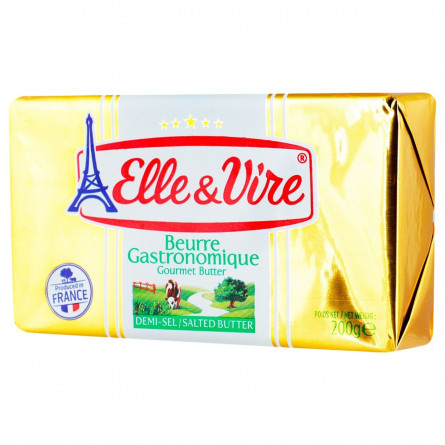 Масло Elle&Vire сливочное соленое 80% 200г
