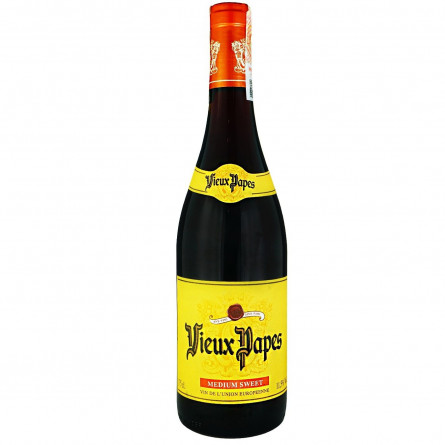 Вино Vieux Papes Rouge червоне напівсолодке 11,5% 0,75л