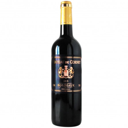 Вино Chateau du Cornet Bordeaux красное сухое 11-14,5% 0,75л slide 1