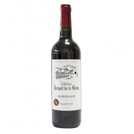 Вино Chateau Jacquet de la Grave Bordeaux червоне сухе 13% 0.75л slide 1
