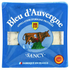 Сыр Bleu d'Auvergne Sancy мягкий с голубой плесенью 50% 125г mini slide 1