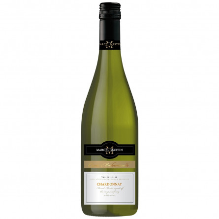 Вино Marcel Martin Chardonnay белое сухое 12,5% 0,75л slide 1