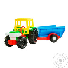Игрушка Wader трактор с прицепом mini slide 1
