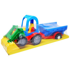 Іграшка Tigres Трактор-баггі з ковшем та причепом mini slide 1