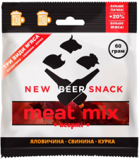 Мясо New Beer Snack Микс Ассорти 60г mini slide 1