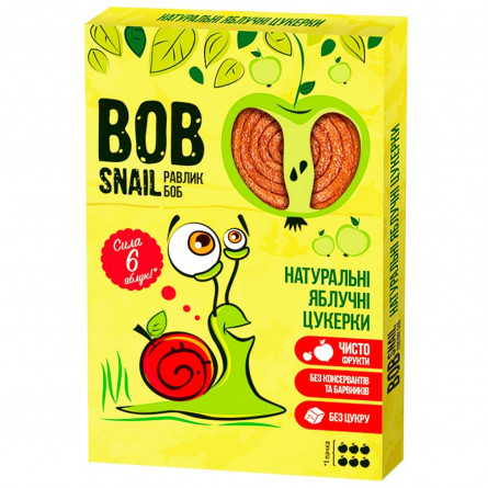 Конфеты Bob Snail натуральные яблочные 60г slide 1