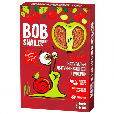 Конфеты Bob Snail натуральные яблочно-вишневые 60г slide 1