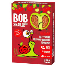 Цукерки Bob Snail натуральні яблучно-вишневі 60г mini slide 1