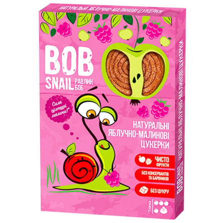 Цукерки Bob Snail натуральні яблучно-малинові 60г