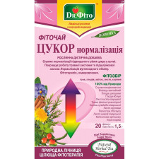 Фиточай Dr. Фито Сахар нормализация Растительная диетическая добавка в пакетиках 20*1,5г mini slide 1