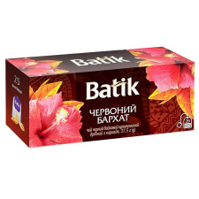 Чай чорний Batik Червоний Бархат з каркаде 25шт 37,5г mini slide 1
