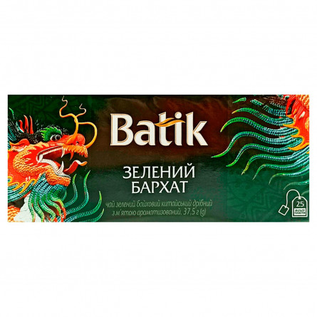 Чай Batik Зелений Бархат зелений з мятою 25шт х 1,5г slide 1