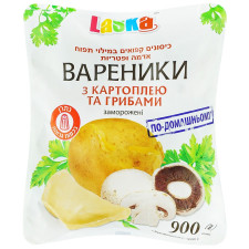 Вареники Laska з картоплею та грибами 900г mini slide 1