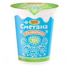 Сметана Добрий Звичай 15% 370г mini slide 1
