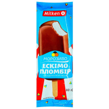 Мороженое Milken Эскимо пломбир в кондитерской глазури 80г mini slide 1