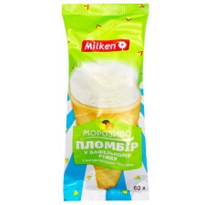 Мороженое Milken пломбир рожок 80г mini slide 1