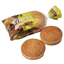 Булочка Кулиничі для гамбургера з насінням кунжута 200г 4шт mini slide 1