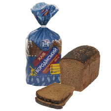 Хлеб Кулиничі Бородинское формовой нарезанный 500г mini slide 1