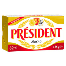 Масло President кисловершкове 82% 125г mini slide 1