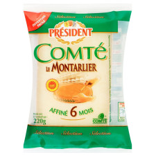 Сир President Comte 45% 220г mini slide 1