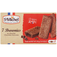 Брауні St Michel з чорним та молочним шоколадом 210г mini slide 1