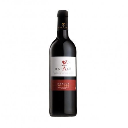 Вино Rafale Merlot Pays D'OC червоне напівсухе 13.5% 0,75л