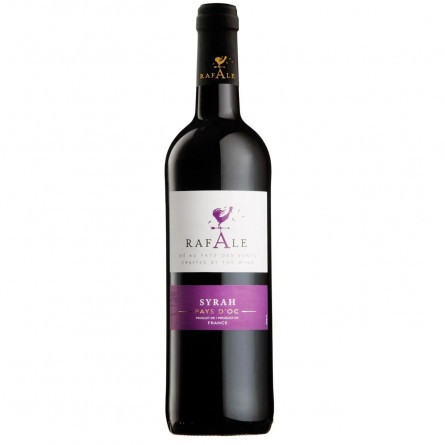 Вино Rafale Syrah Pays D'O червоне напівсухе 13,5% 0,75л
