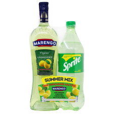 Набір вино Marengo Limonoverde десертне біле 1л + напій Sprite 1л mini slide 1