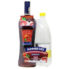 Набір вино Marengo Di Friore десертне рожеве 1л + напій Schweppes Indian Tonic 1л mini slide 1
