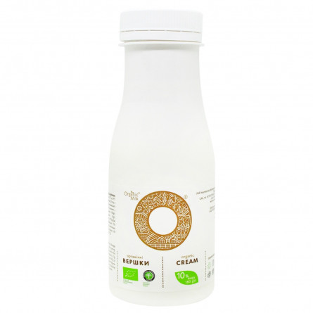 Вершки Organic milk органічні 10% 180г