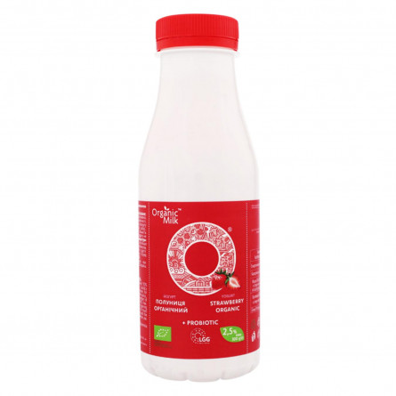 Йогурт Organic Milk органічний полуниця 2,5% 300г