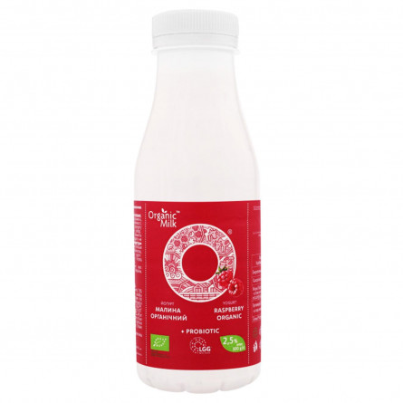 Йогурт Organic Milk Малина 2,5% 300г