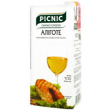 Вино Picnic Алиготе белое сухое 9.5-14% 1л mini slide 1